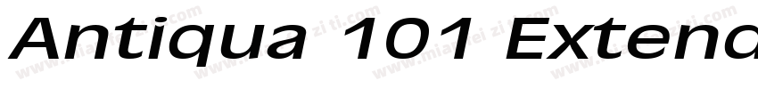 Antiqua 101 Extended BoldItalic字体转换